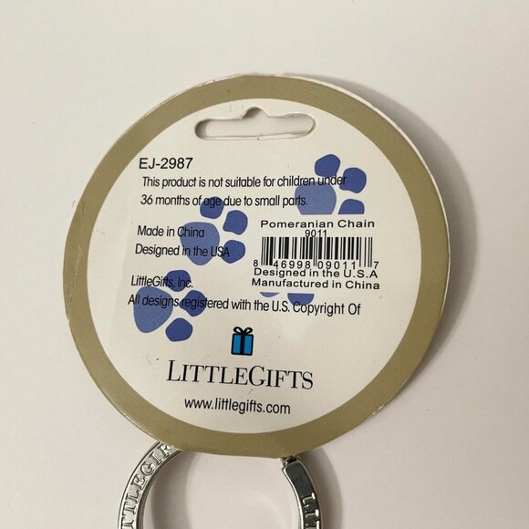 Little Gifts Pomeranian Dog Key Chain With Charms Dogs - Picture 12 of 16